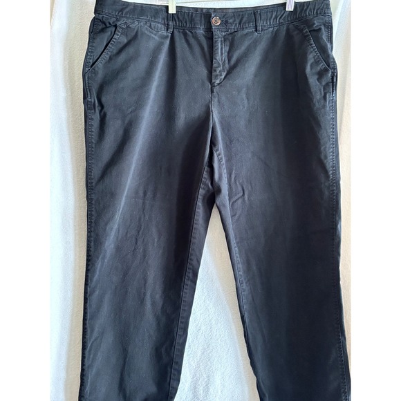 Intro Pants - Intro Love The Fit Womens Black Chino Straight Leg Pants Size 22S